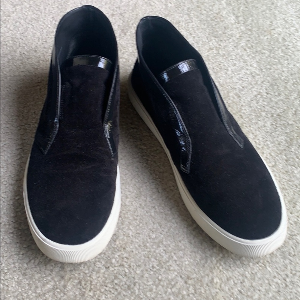 Vince Black Suede High Top Sneakers
